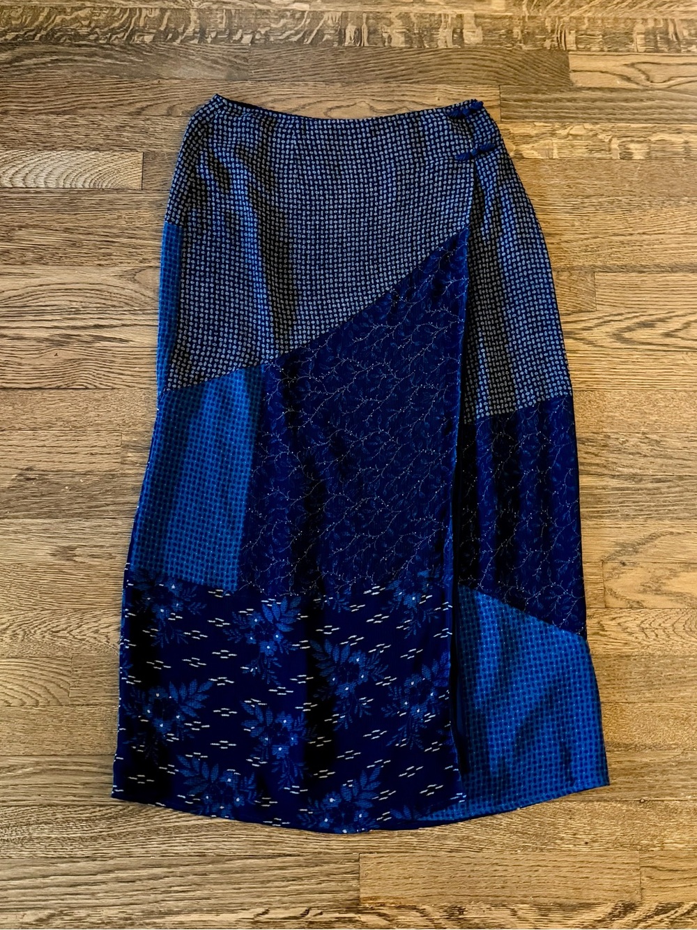 j. jill 90s patchwork midi skirt